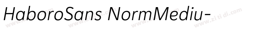 HaboroSans NormMediu字体转换